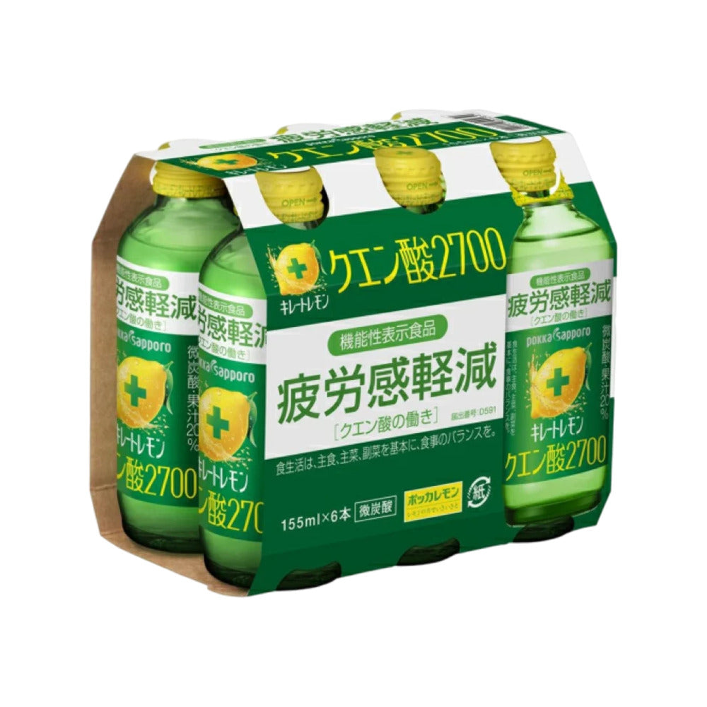 Pokka-Sapporo-Kire-Lemon+-Sparkling-Lemon-Drink-155ml-x-6-–-2700-mg-Citric-Acid-for-Fatigue-Relief-1