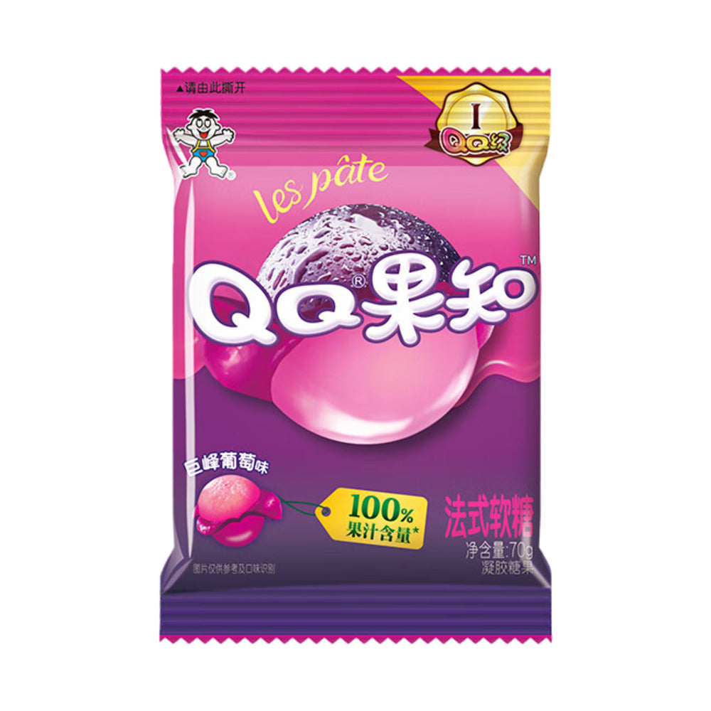 Want-Want-QQ-Fruit-Jellies-–-Kyoho-Grape-(French-Style)-70g---Chewy-Grape-Gummy-Candy-1
