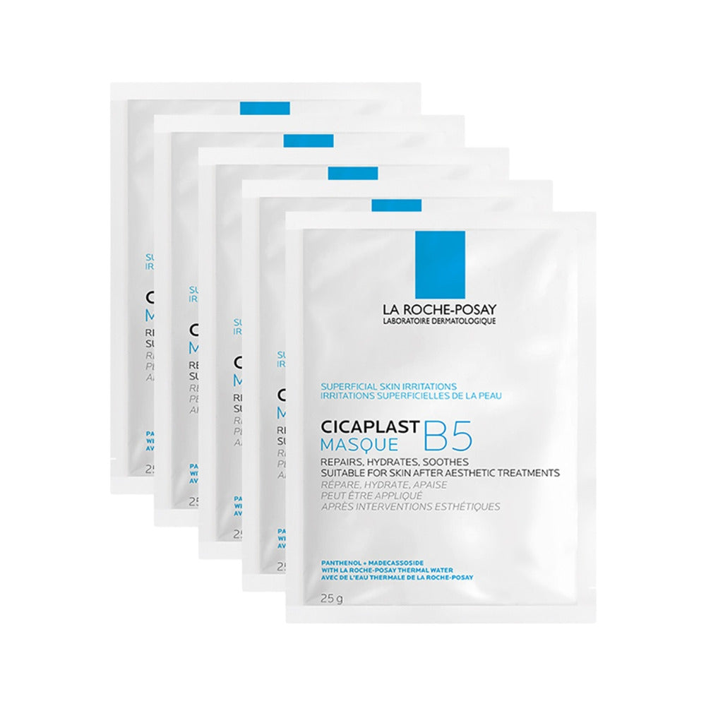 La-Roche-Posay-Cicaplast-B5-Soothing-Repair-Sheet-Mask-–-5-Sheets---with-Panthenol-(Vitamin-B5)-&-Madecassoside-1