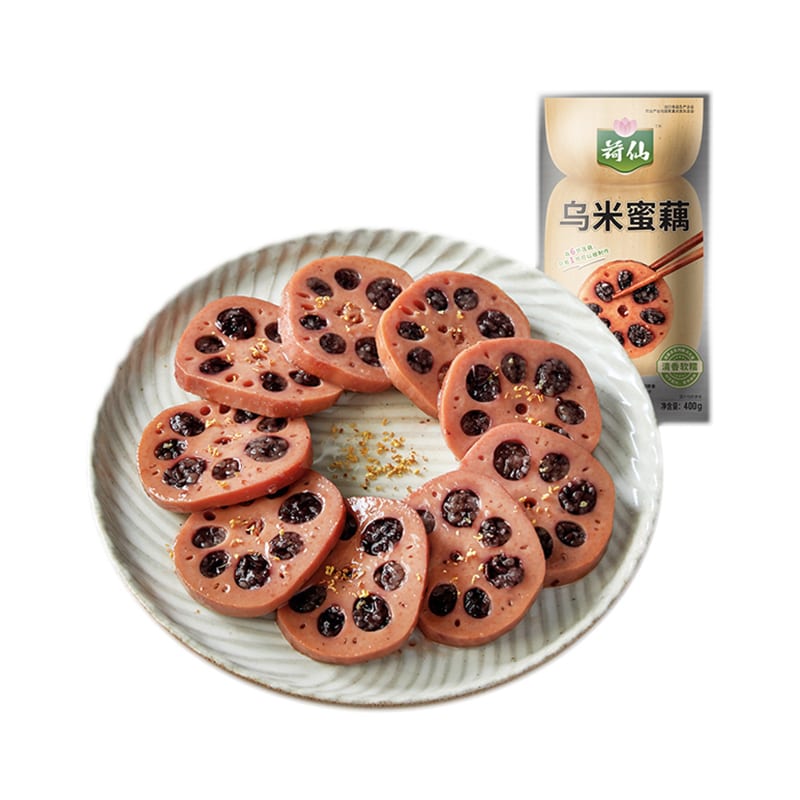 Hexian-Black-Rice-Stuffed-Lotus-Root-with-Honey---400g-1