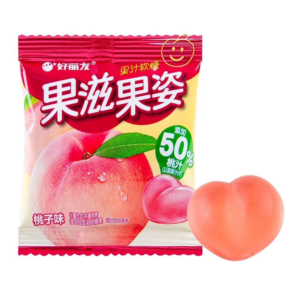 Haoliyou-Peach-Flavoured-Soft-Candy-60g-1