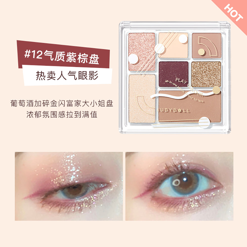 Judydoll-Playful-Seven-Color-Eyeshadow-Palette-#12-1