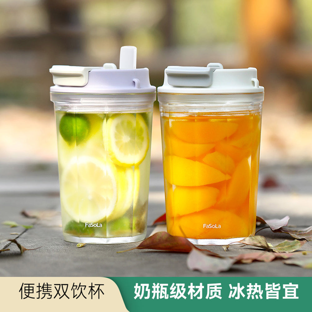 FaSoLa-Portable-Dual-Drink-Cup---White,-460ml-1