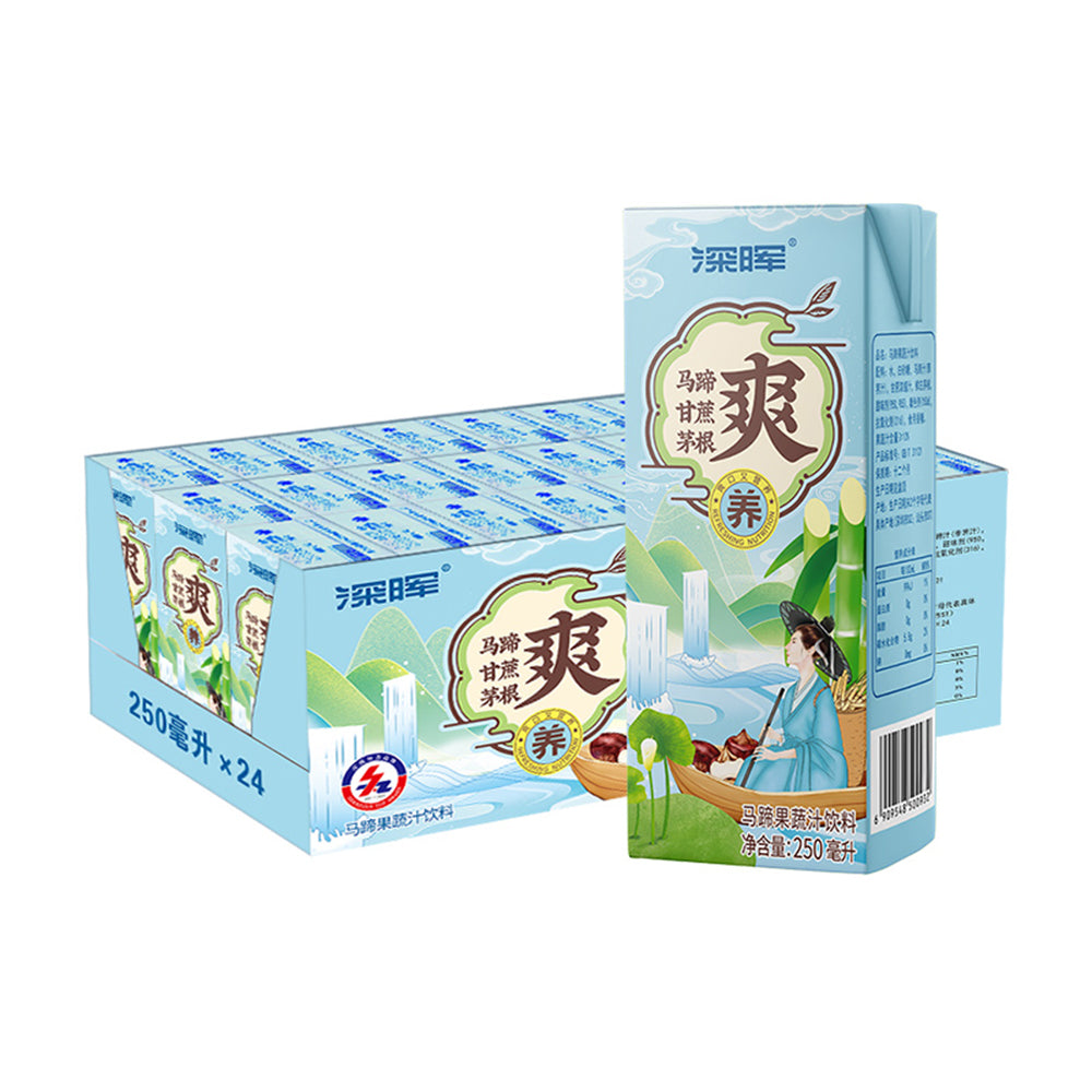 [Full-Case]-ShenHui-Water-Chestnut-Lemongrass-Sugarcane-Juice-250ml*24-1