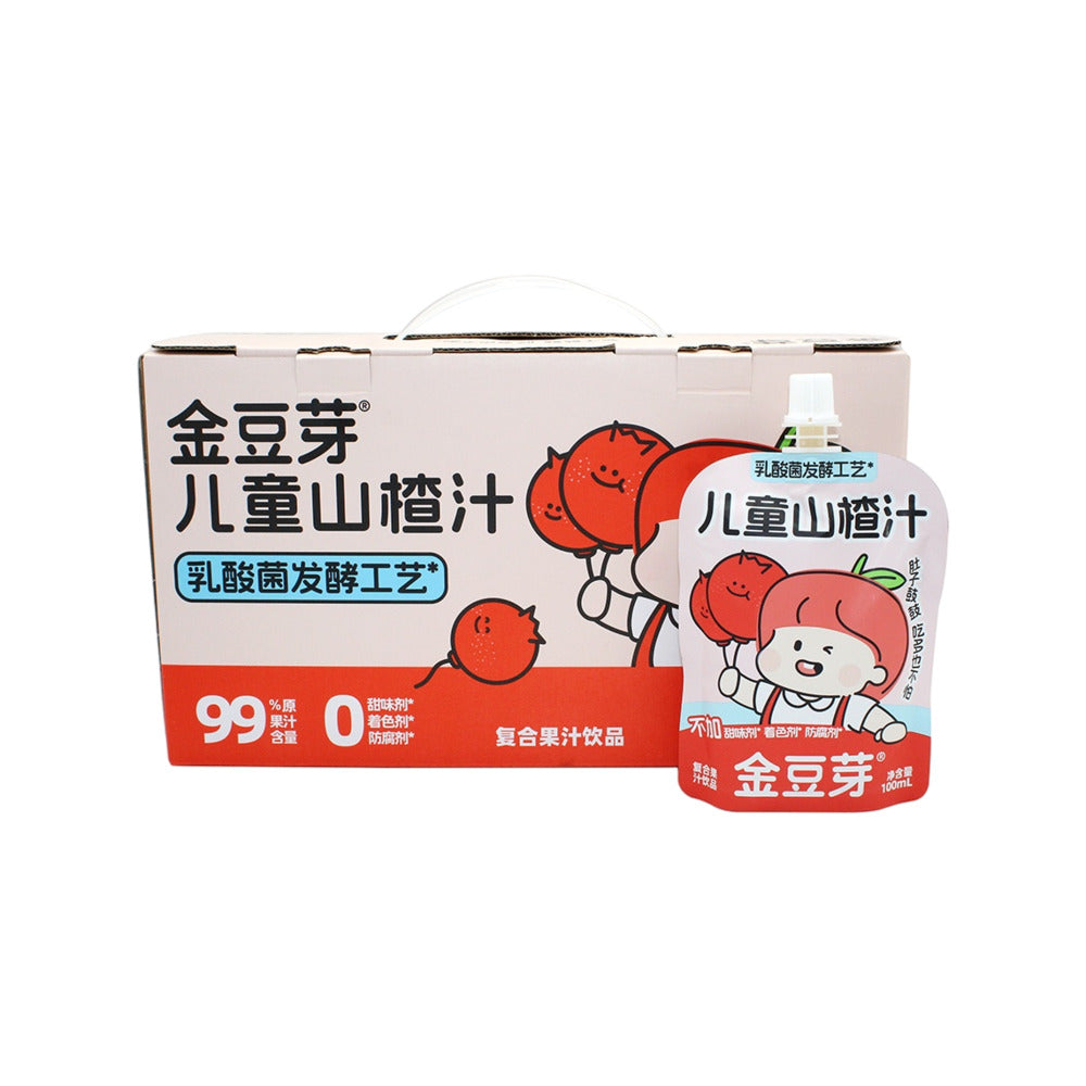 Jindouya-Kids-Hawthorn-Juice-–-100ml-x-13-Pouches---Lactic-Fermented-Fruit-Drink-1