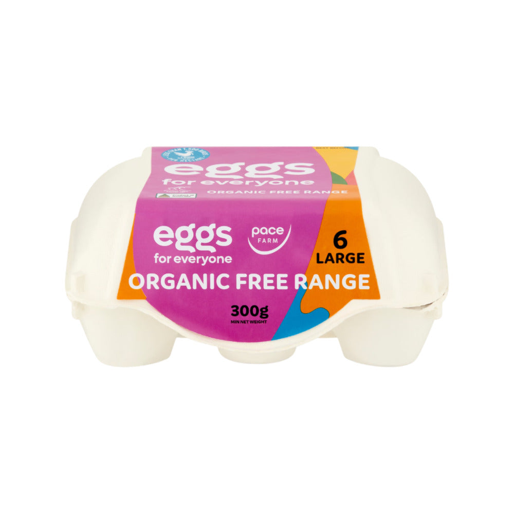 Pace-Farm-Eggs-for-Everyone-Organic-Free-Range-Eggs-(Large)---6-Pack,-300g-2