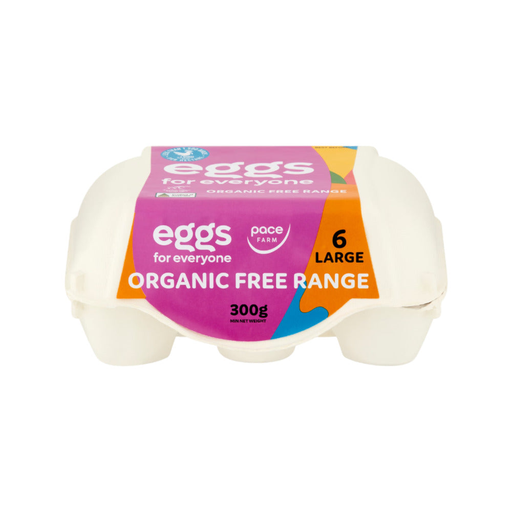 Pace-Farm-Eggs-for-Everyone-Organic-Free-Range-Eggs-(Large)---6-Pack,-300g-4