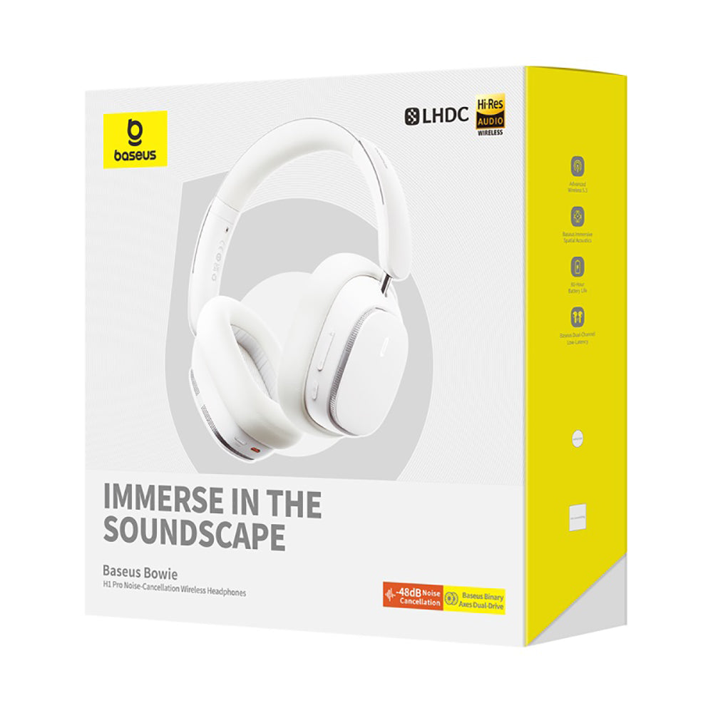 Baseus-Bowie-Series-H1-Pro-Over-Ear-Noise-Cancelling-Headphones---Moon-White,-International-Version-1