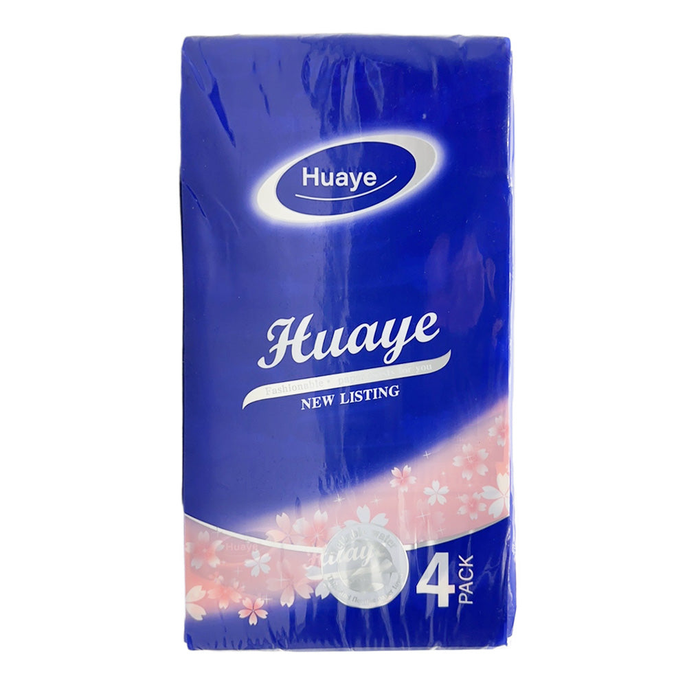 Huaye-Blue-3-Ply-Tissues---130-Sheets,-4-Packs-1