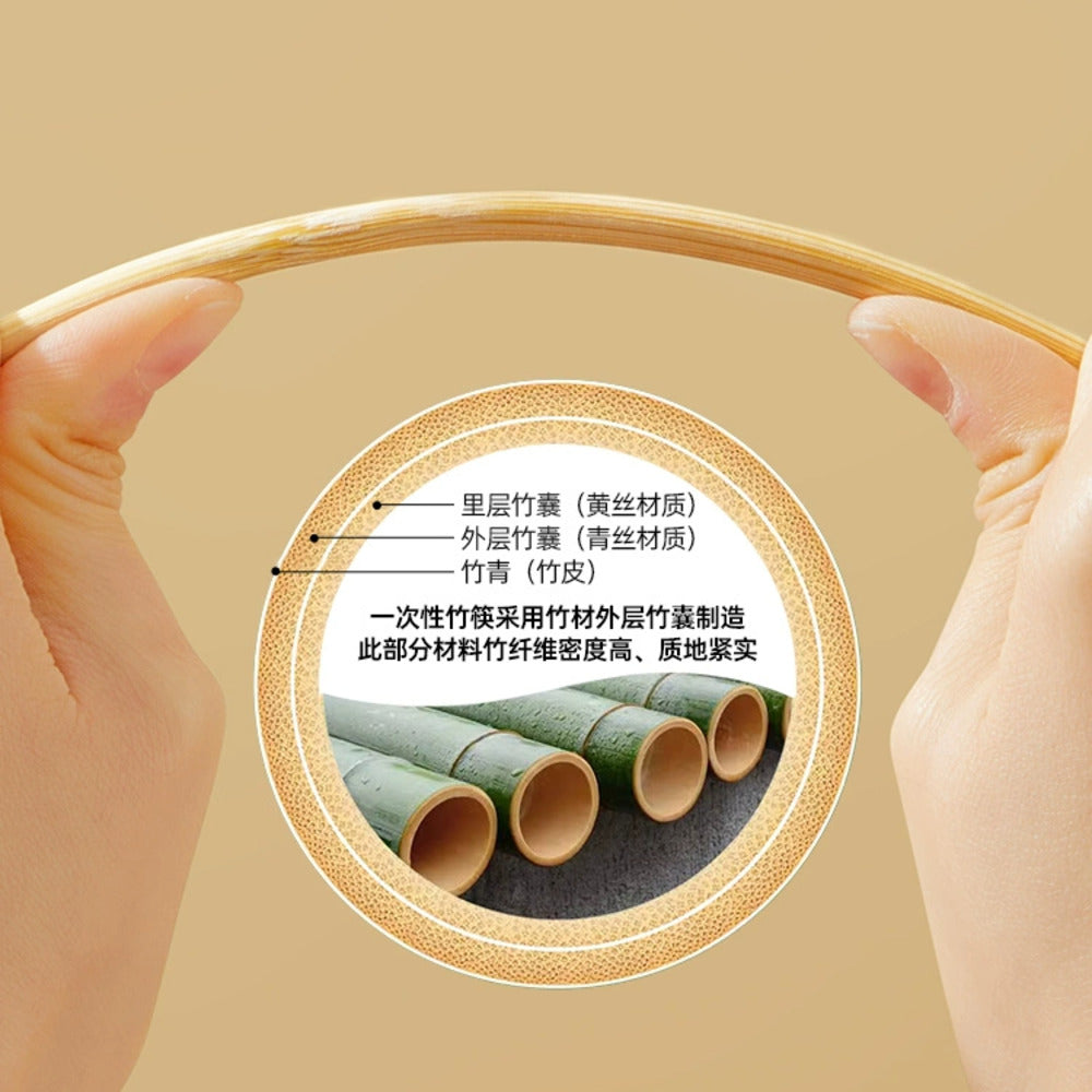 Cooker-King-Disposable-Bamboo-Chopsticks-–-50-Pairs,-Individually-Wrapped-Natural-Moso-Bamboo-2