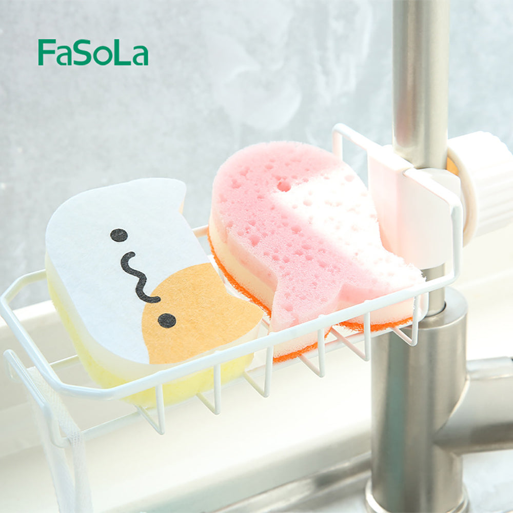 FaSoLa-Double-Row-Faucet-Storage-Rack---White-1