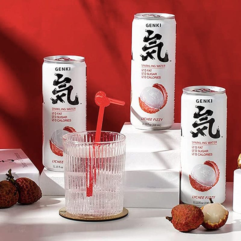Genki-Forest-Lychee-Flavored-Sparkling-Water---330ml,-6-Pack-1