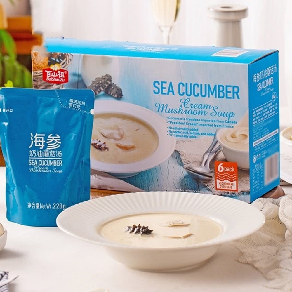 Baishanzu-Sea-Cucumber-Cream-Mushroom-Soup---6-Servings,-1.32kg-1