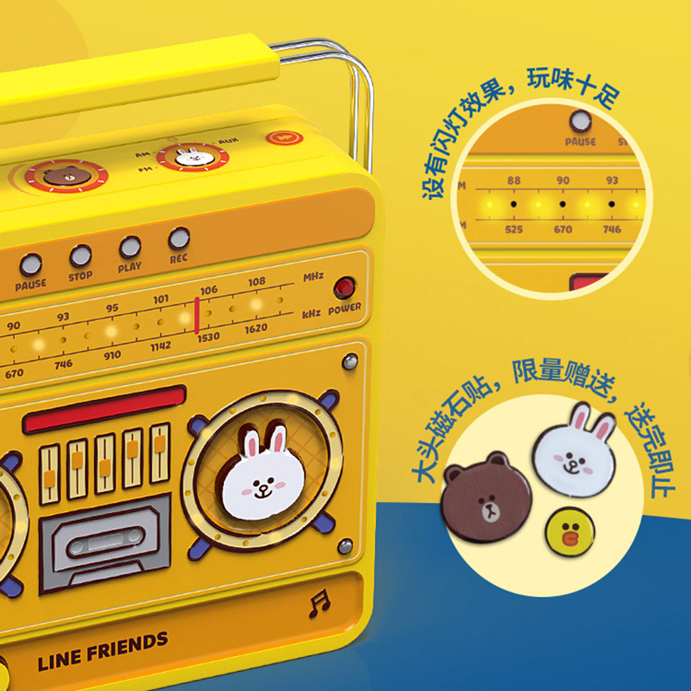 Hong-Kong-MX-x-Line-Friends-Radio-Mooncake-Giftbox-(Creamy-Custard-Mooncake)---4-Pieces,-600g-1