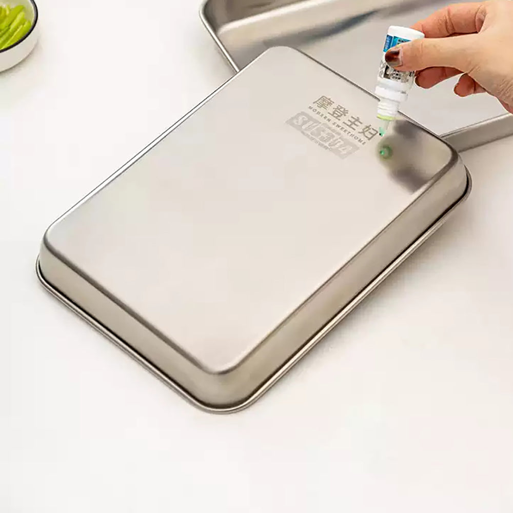 Modern-Housewife-304-Stainless-Steel-Steaming-Tray-Small-23.6*17.5*2.5cm-1