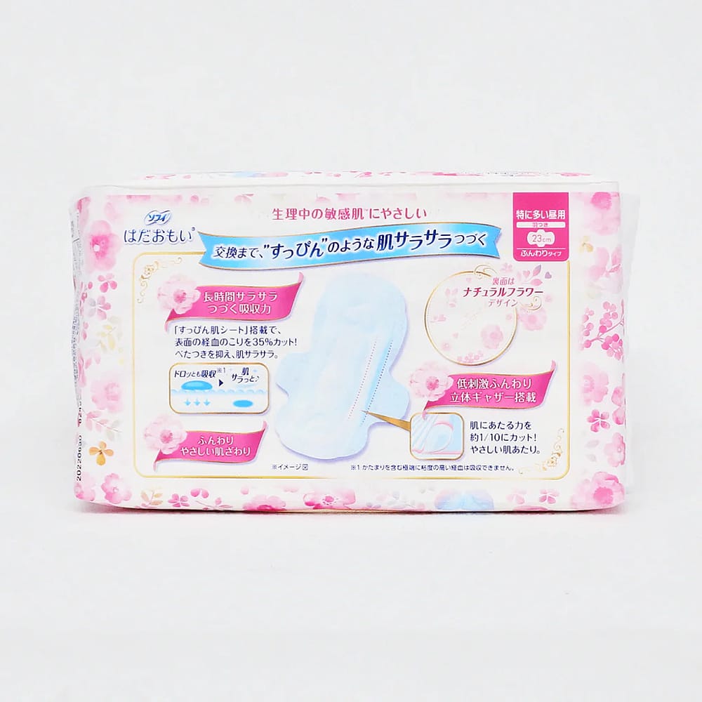 Unicharm-Sofy-Gentle-Skin-Series-Daily-Use-Sanitary-Pads-with-Wings,-23cm,-Pack-of-20-1