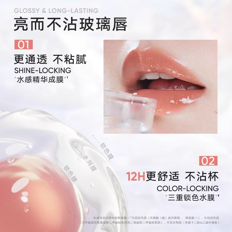 Judydoll-Orange-Duo-Mirror-Shine-Lip-Gloss-#03-Rose-Cherry-Blossom-1