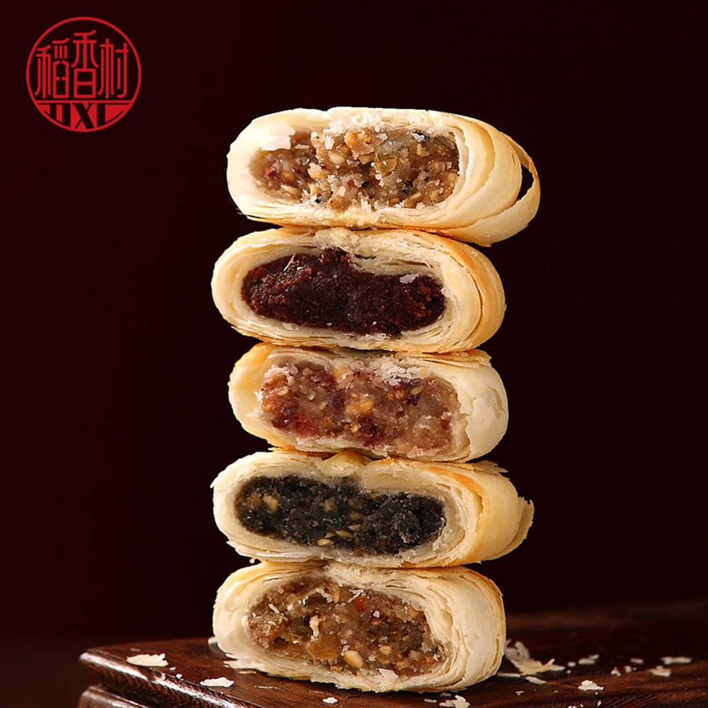 Daoxiangcun-Suzhou-Style-Mooncakes,-Five-Nut-Filling-(Sugar-Alcohol-Sweetened)-310g-–-Flaky-Pastry,-Reduced-Sugar-2