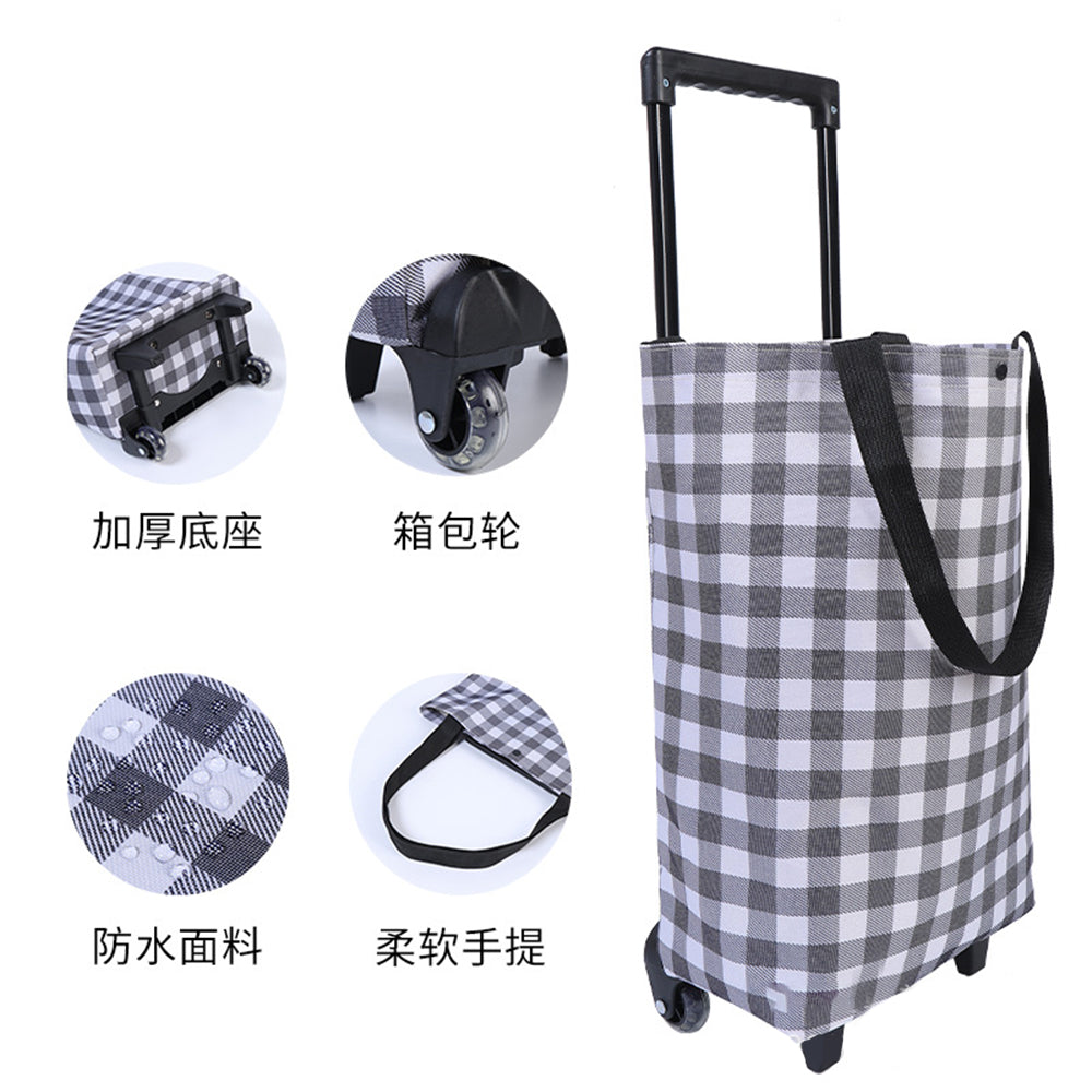 Ulife-Expandable-Trolley-Shopping-Bag---Black-and-White-Checkered-1