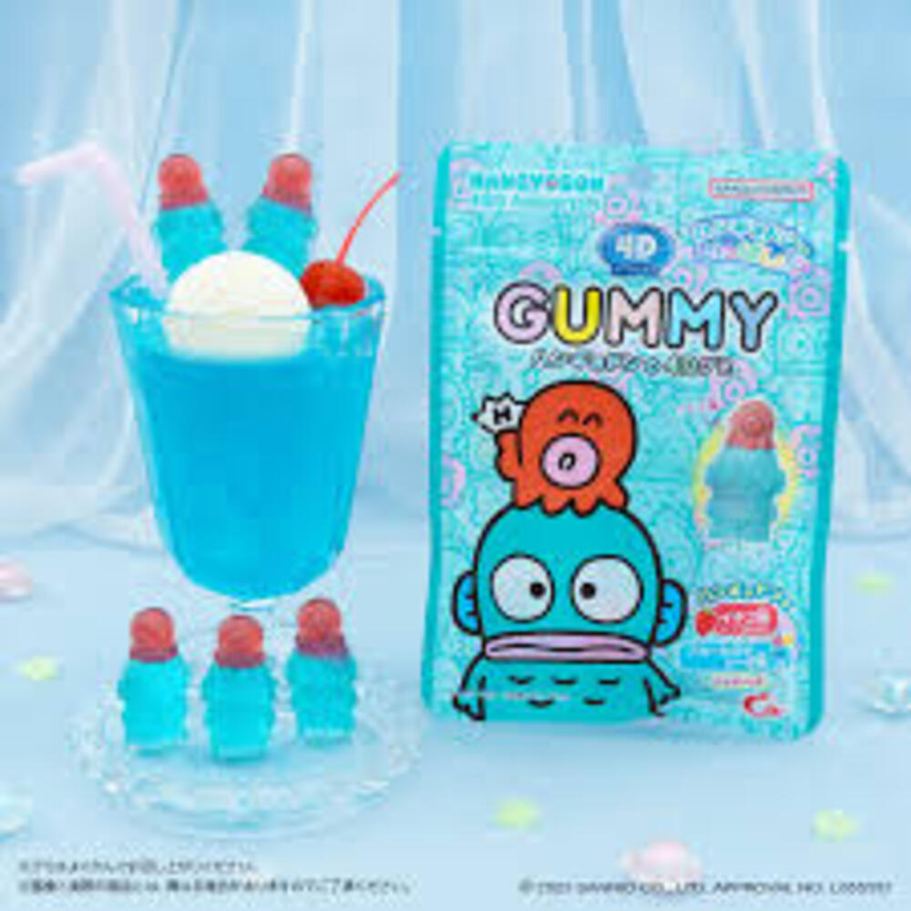 Heart-Hangyodon-4D-Sugar-Free-Gummies-–-Strawberry-&-Blue-Soda-Flavour-38g---Japanese-Character-Shaped-Gummy-Candy-2