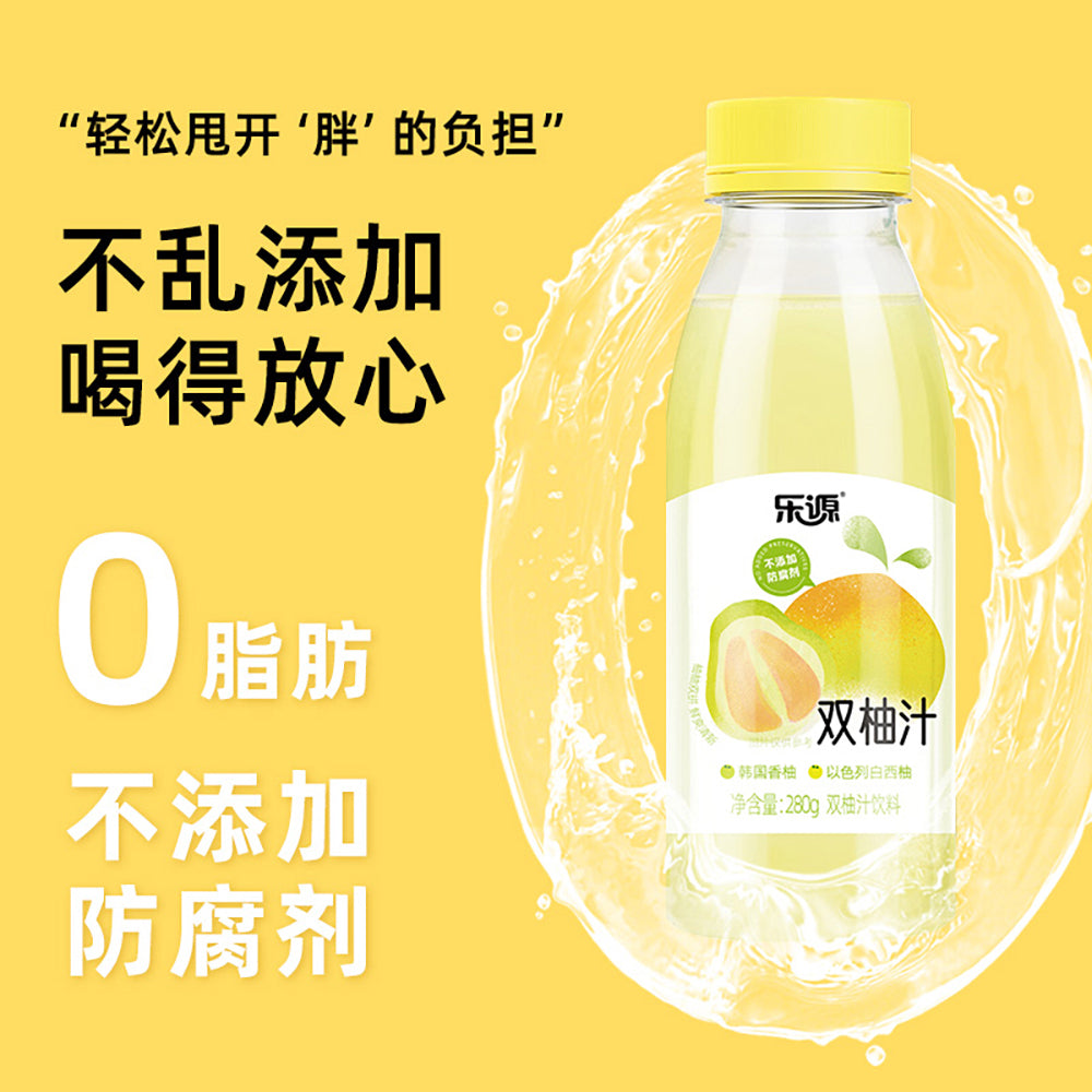 Leyuan-Double-Grapefruit-Juice---Korean-Pomelo-&-Israeli-White-Grapefruit---280ml-x-12-Bottles-1