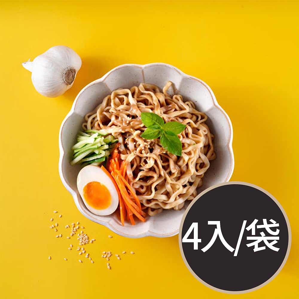 Miaokou-Handmade-Dry-Noodles-with-Fragrant-Sesame-Sauce---4-Packs,-600g-1