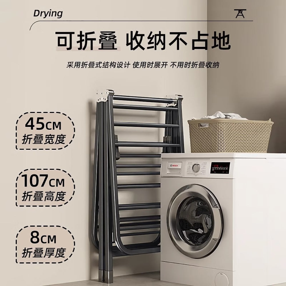 Youqin-Foldable-Clothes-Drying-Rack,-Gun-Grey,-1.8m,-Three-Tier-1