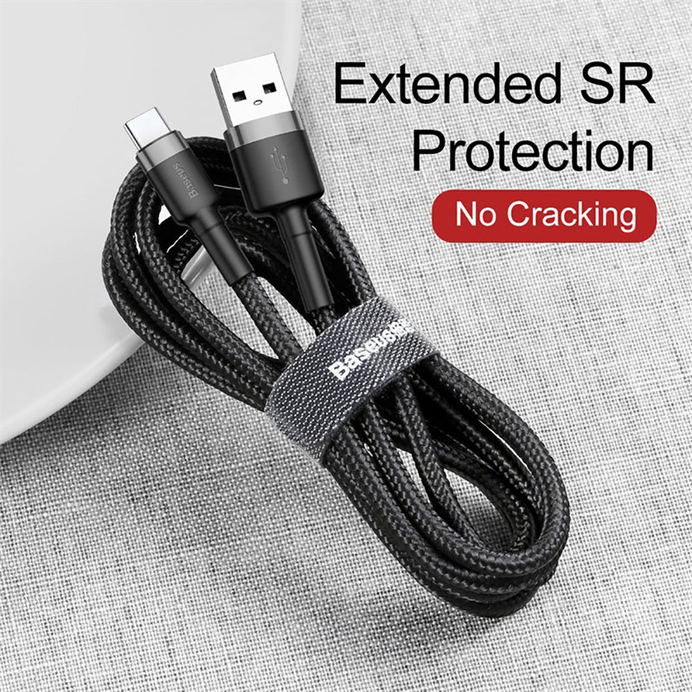 Baseus-Cafule-USB-to-Type-C-Cable-2A-3m---Deep-Space-Gray-&-Black-1