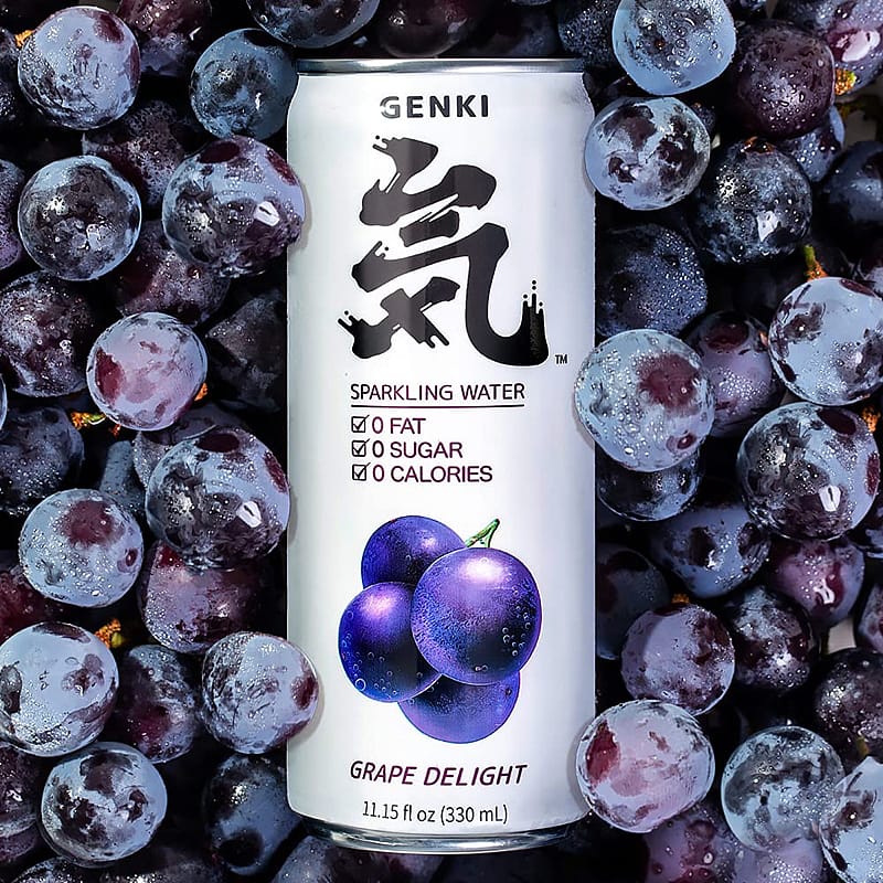 Genki-Forest-Grape-Delight-Sparkling-Water---330ml,-6-Cans-1