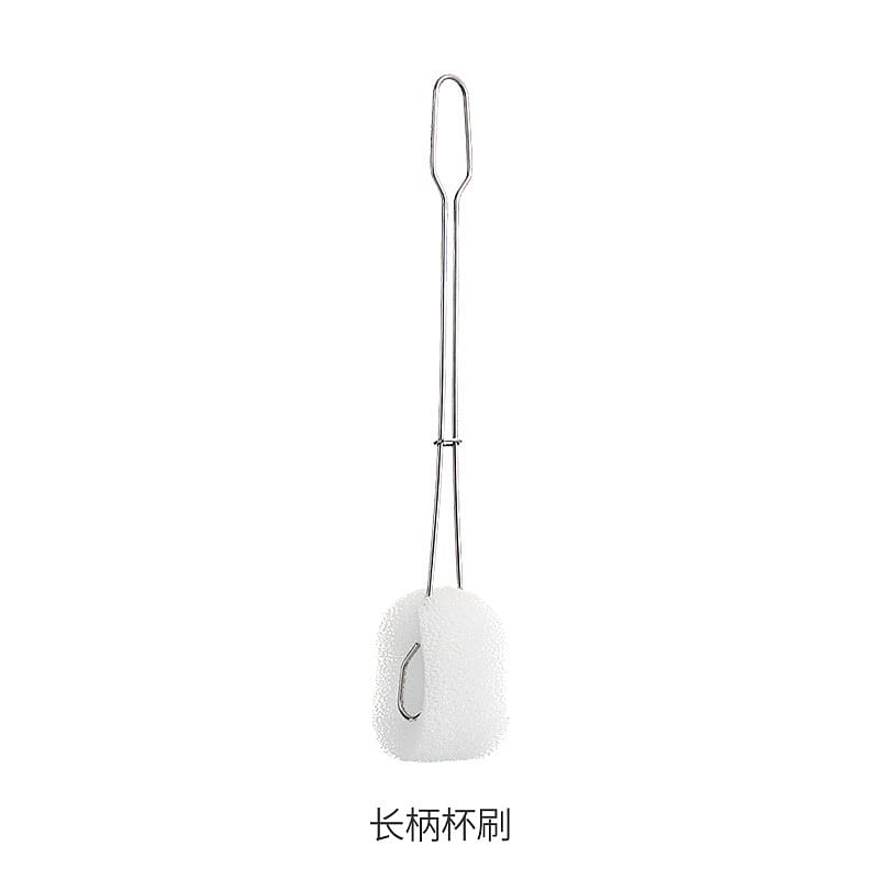 FaSoLa-Stainless-Steel-Long-Handle-Cup-Brush---White,-34.5*5.5cm-1