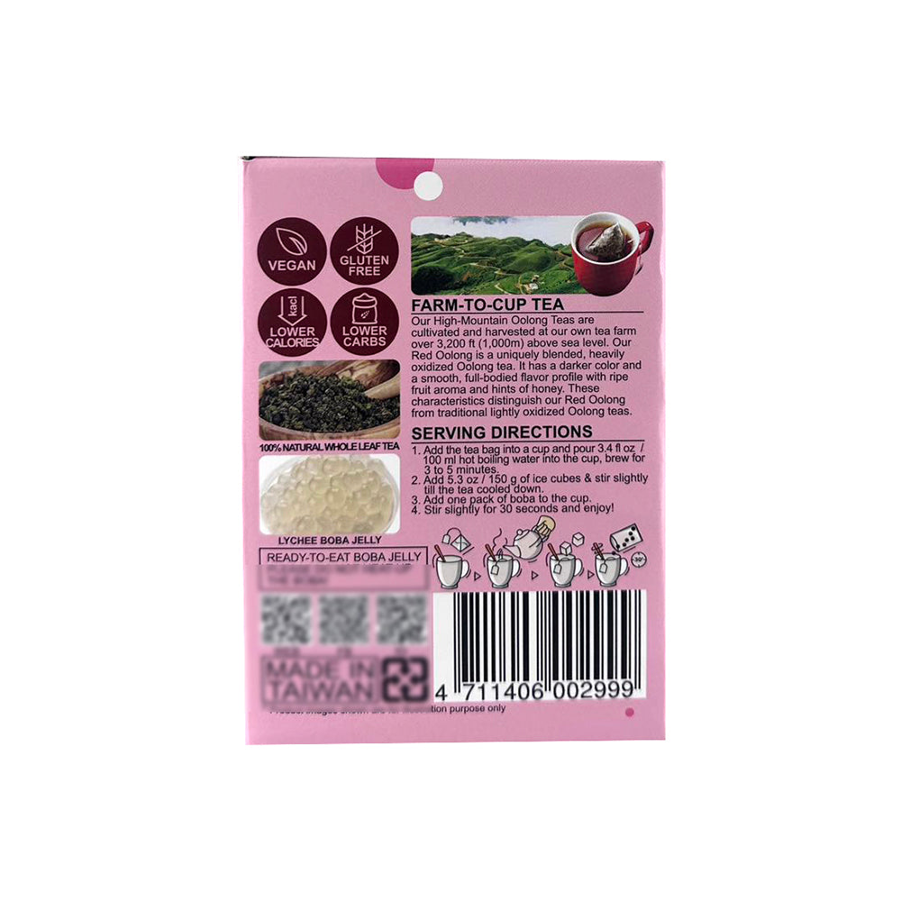 King-Ping-Best-Tea-Lychee-Red-Oolong-Boba-Milk-Tea---5-Packs,-317.5g-1