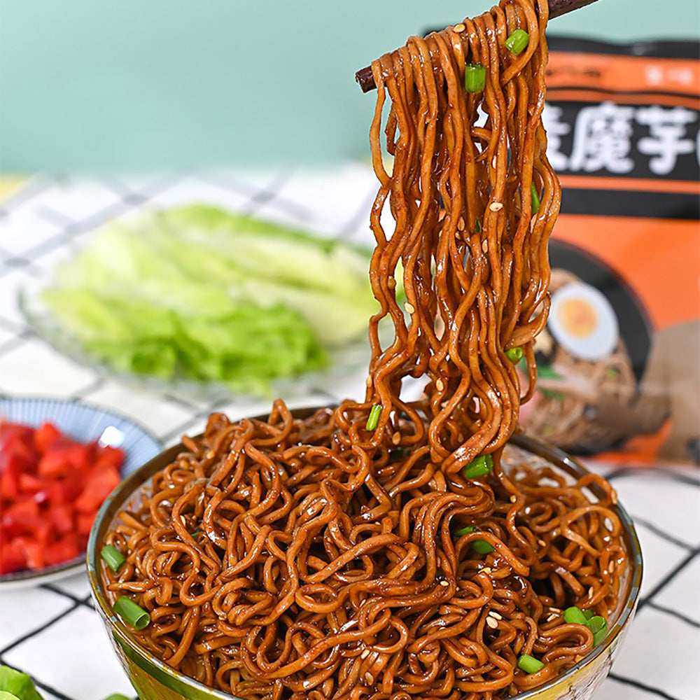 Hi-Chi-Jia-Buckwheat-Konjac-Noodles---Black-Duck-Flavor,-75g-1