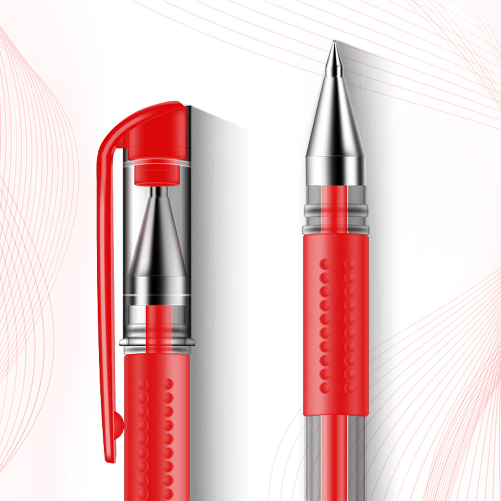 Deli-0.5mm-Bullet-Tip-Gel-Pens-Red---Box-of-12-1