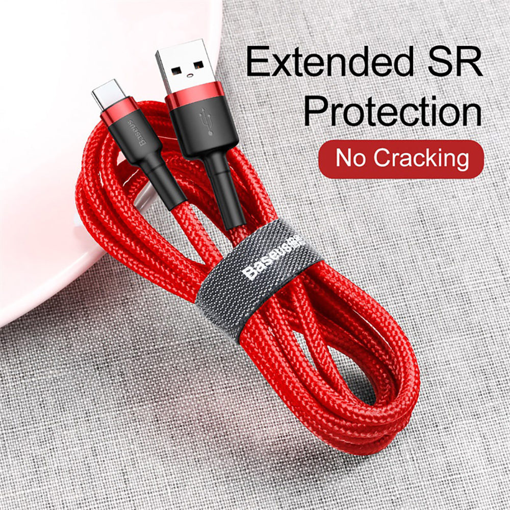 Baseus-Cafule-USB-to-Type-C-Cable-2A-2M---Red-1