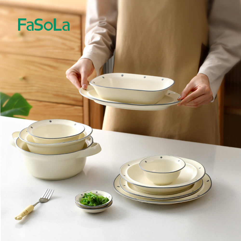 FaSoLa-Mingyue-Series-Beige-Baking-Dish---22.8*16.8*5.5cm-1