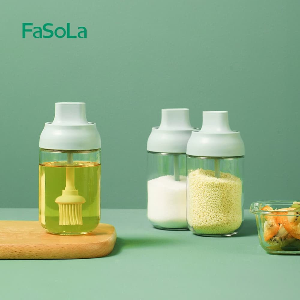 FaSoLa-Integrated-Spoon-Lid-Glass-Seasoning-Bottle---Green,-6.6*14cm-1