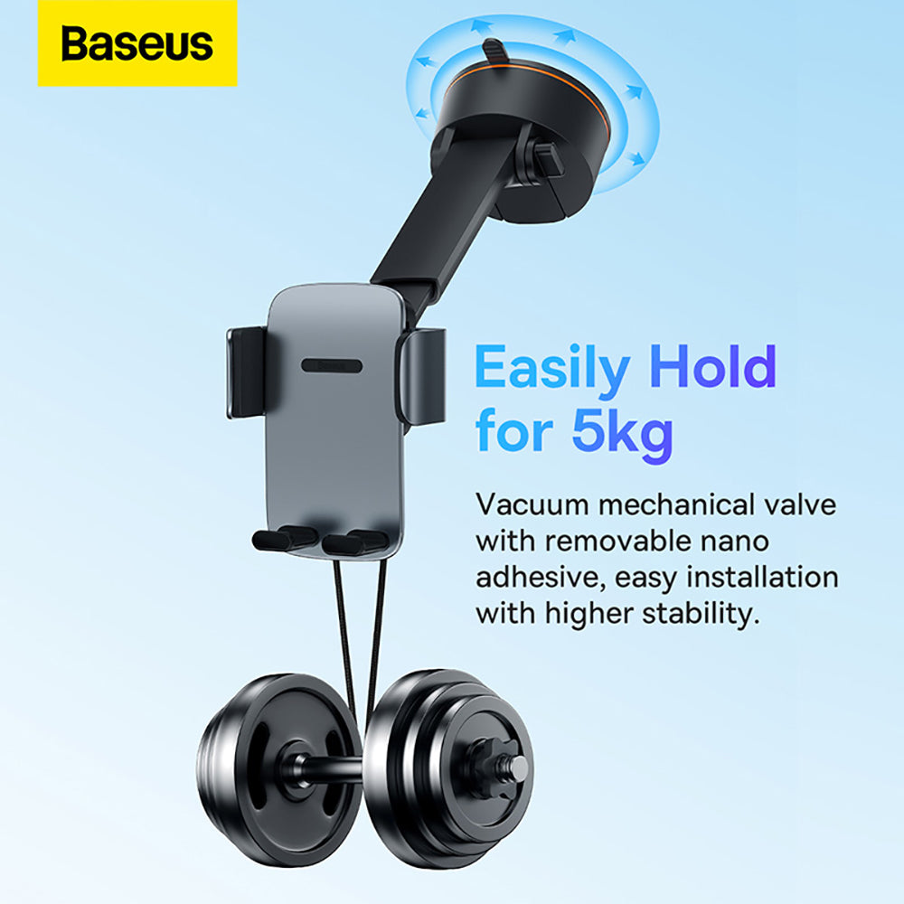 Baseus-Easy-Control-Pro-Clamp-Car-Mount-Holder---Suction-Cup-Version,-Bronze-1