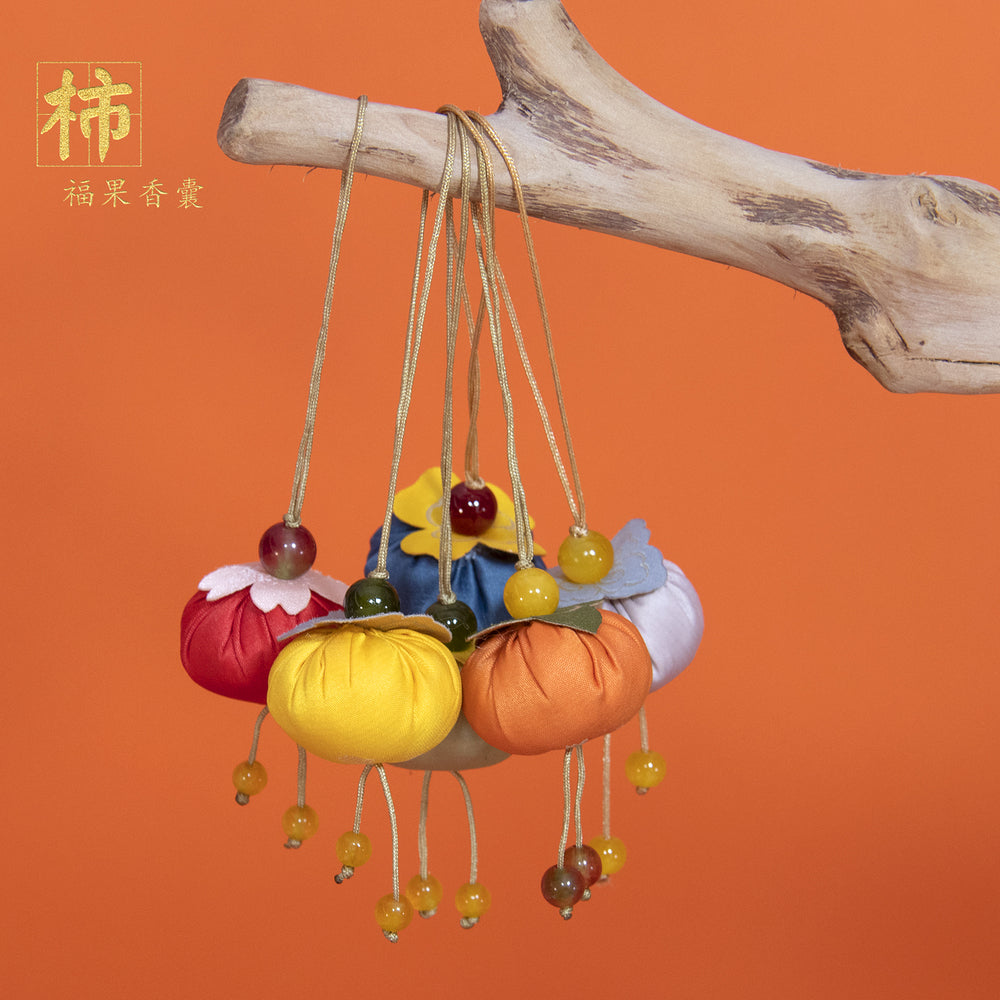 Ulife-Persimmon-Scented-Sachet-Hanging-Ornament-–-Good-Fortune-Charm-for-Wardrobe,-Car-&-Drawers-2