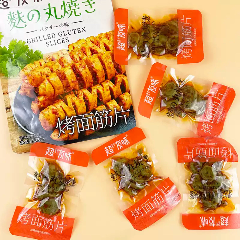 Chaoyouwei-Grilled-Gluten-Slices-–-Cilantro-Flavour-100g-2