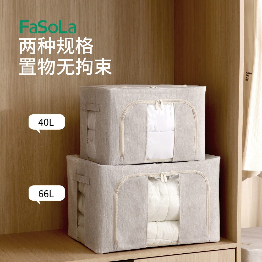 FaSoLa-Foldable-Storage-Box---Grey,-66L-1