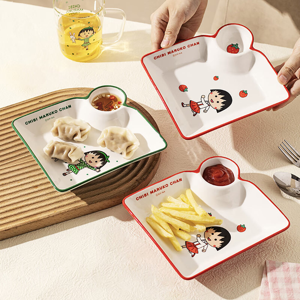 Modern-Housewife-Chibi-Maruko-Chan-Dumpling-Plate---Strawberry-Design-1