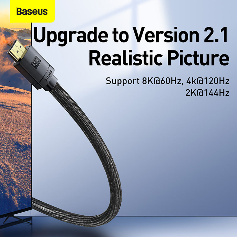 Baseus-High-Definition-Series-HDMI-8K-to-HDMI-8K-Adapter-Cable---2m,-Black-1