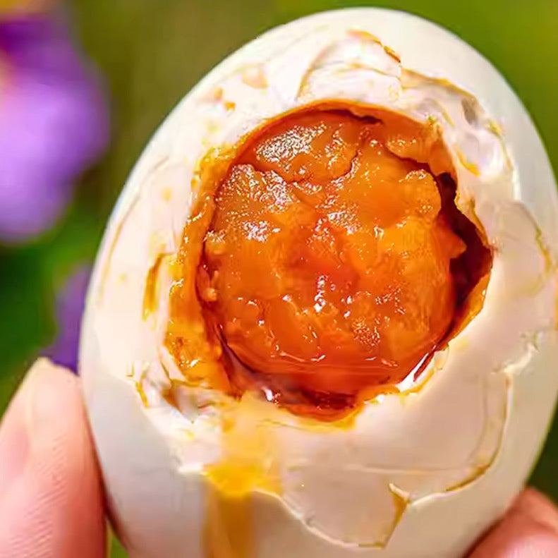 Yummy Boiled Salted Duck Eggs (Red Yolk) - 4 Pieces, 220g