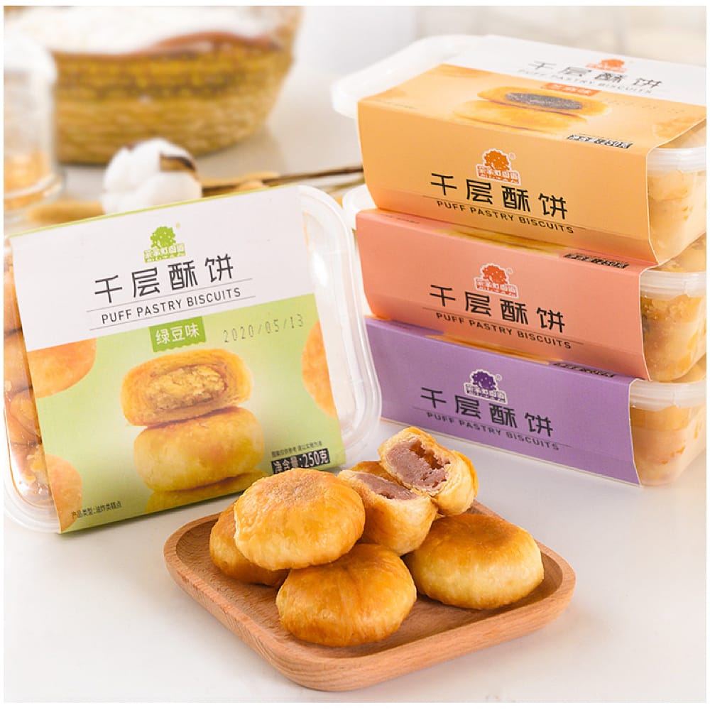 Fruit-Town-Garden-Road-Thousand-Layer-Pastry---Red-Bean-Flavor-250g-1