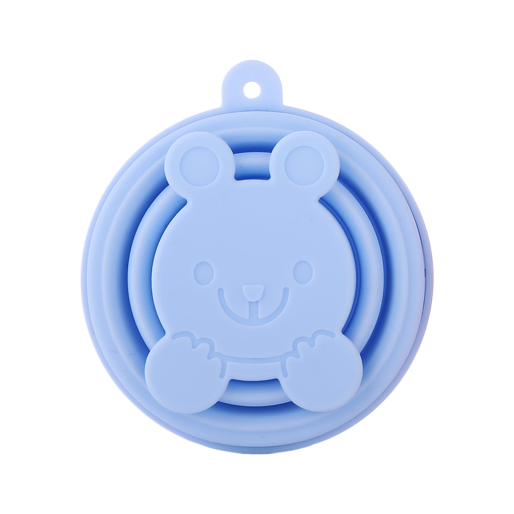 FaSoLa-Travel-Collapsible-Silicone-Cup---Baby-Blue-Bear-Design-1