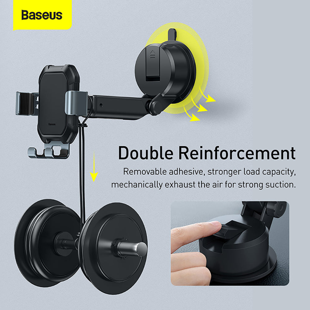 Baseus-Tank-Gravity-Car-Mount-Holder-with-Suction-Base---Rust-Black-1