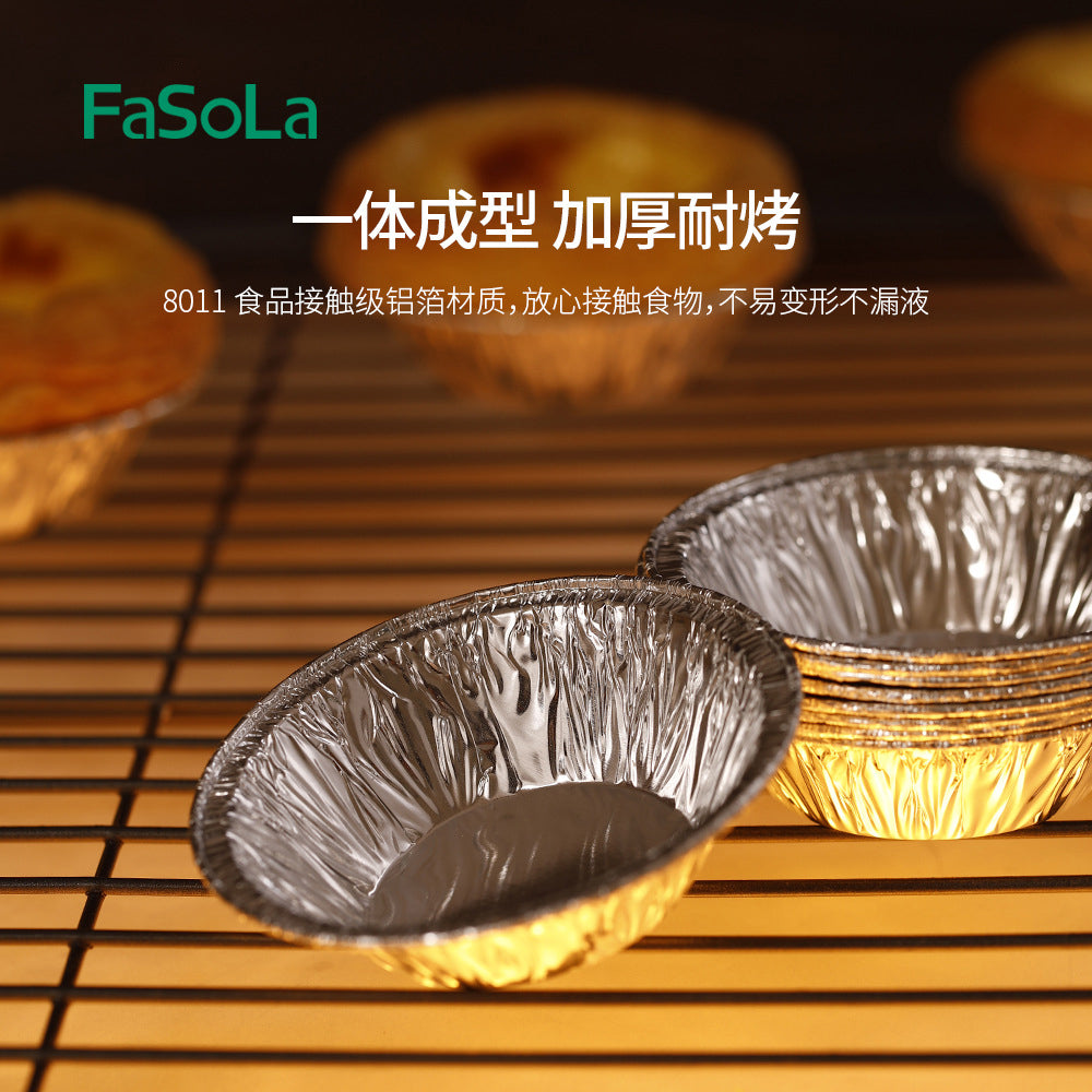 FaSoLa-Disposable-Tin-Foil-Egg-Tart-Trays---Silver,-50-Pieces-1