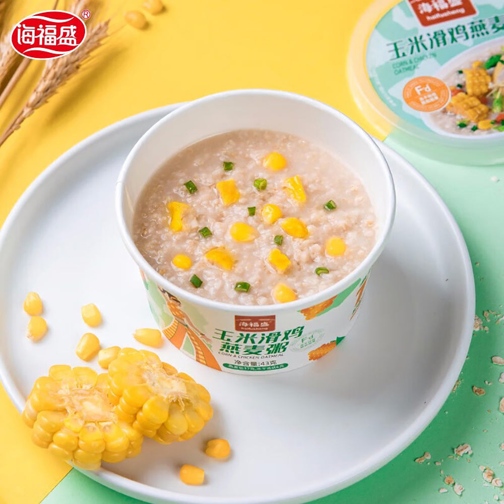 Haifusheng-Instant-Corn-&-Chicken-Oatmeal-Porridge---43g-1