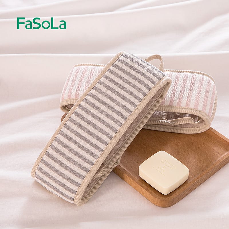 FaSoLa-Double-Sided-Striped-Bath-Glove---13.5*22.5cm-1