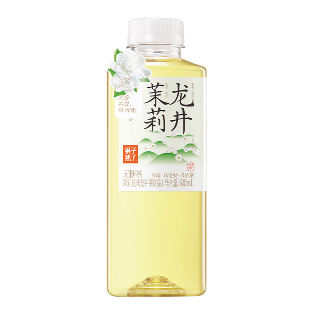 Guozi-Shule-Cold-Brew-Jasmine-Longjing-Green-Tea-–-Zero-Sugar-–-500ml-x-15-Bottles---Unsweetened-RTD-Tea-2